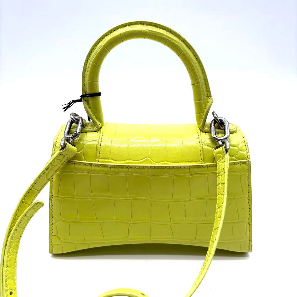 Hourglass Top Handle Bag Leather XS