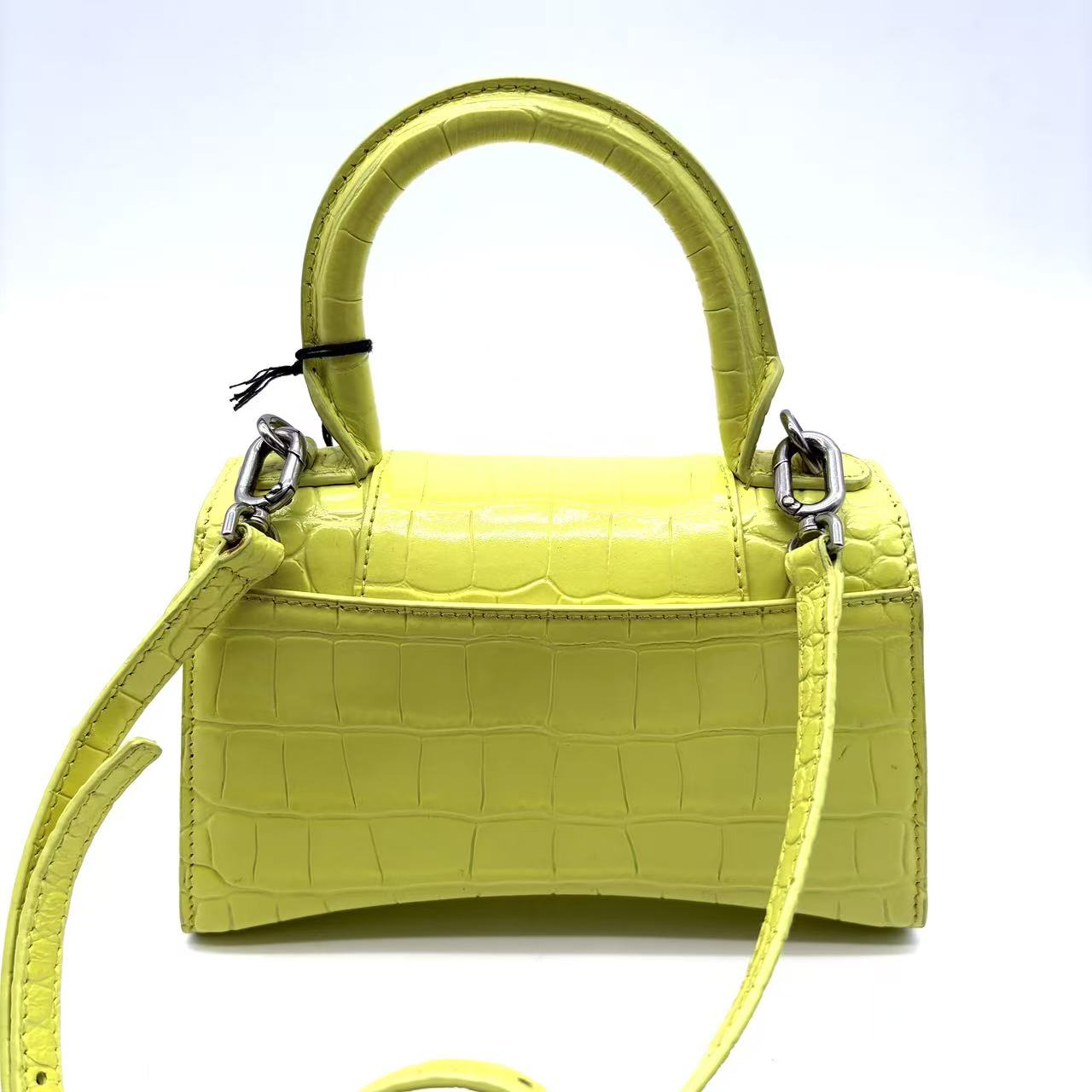 Hourglass Top Handle Bag Leather XS