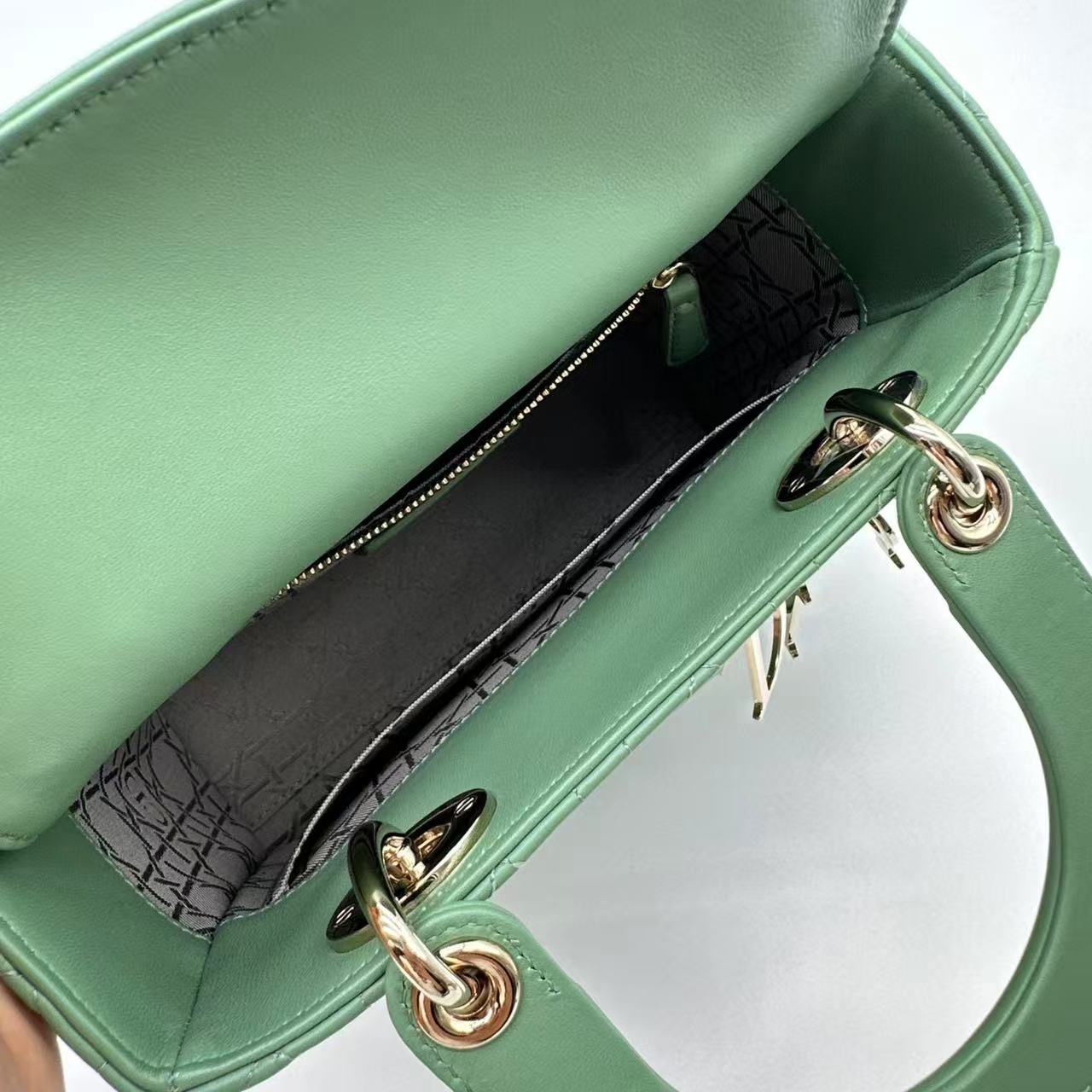 Lady Dior Bag Cannage Quilt Lambskin Medium