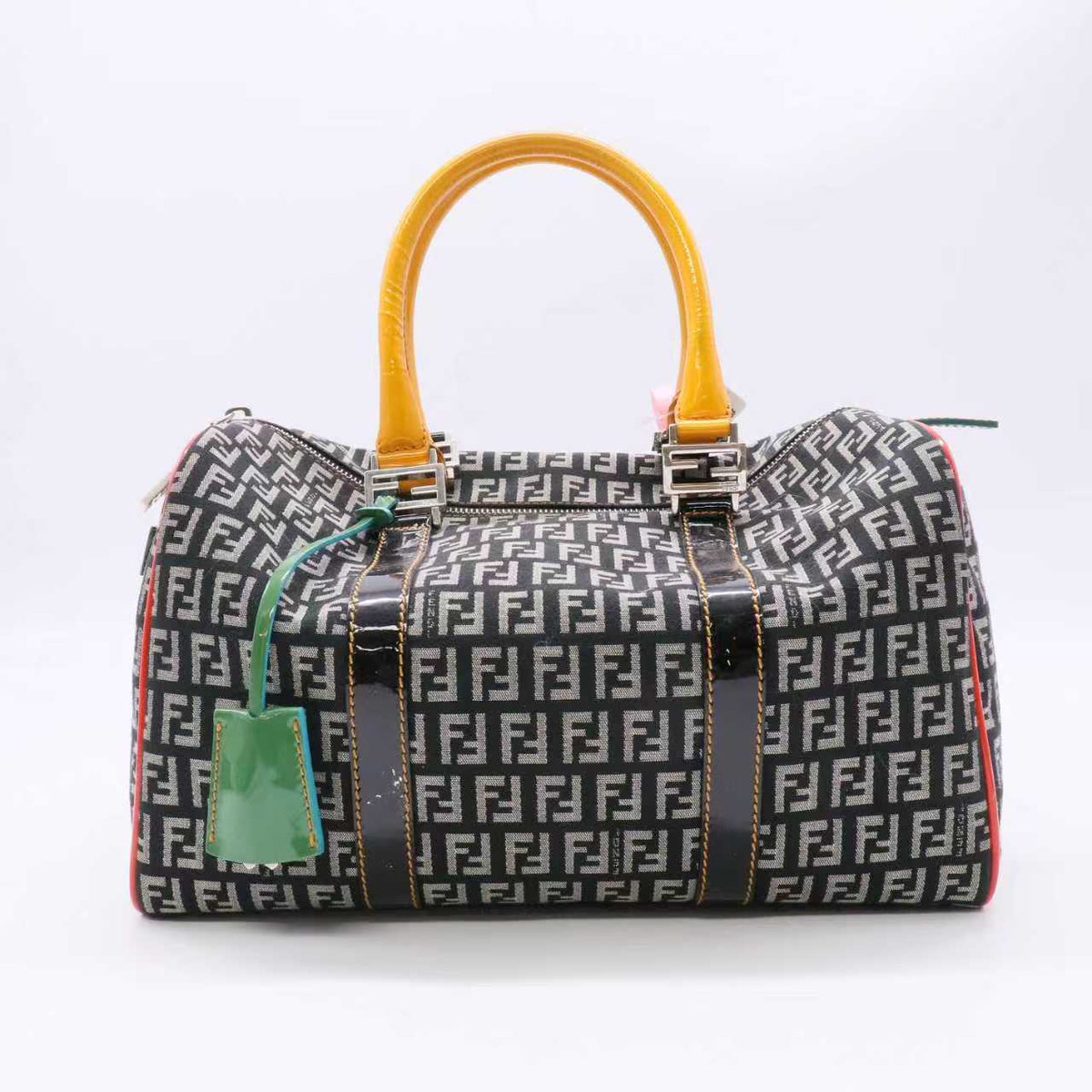 Fendi Boston Bag Zucchino Canvas Twins LDJ6237