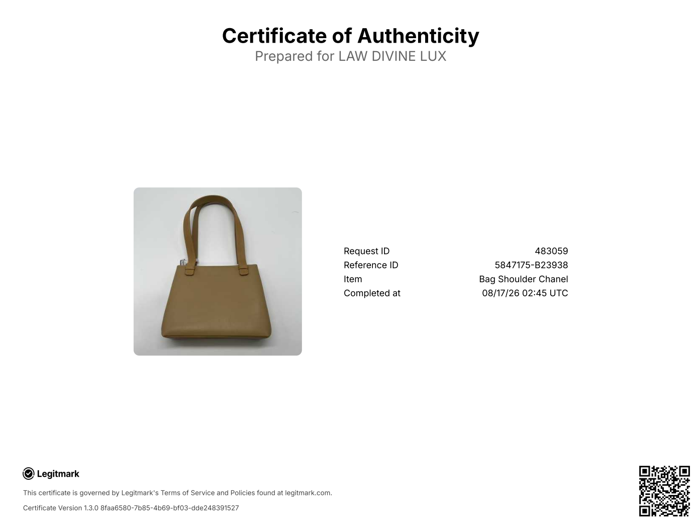 Chanel Vintage Calfskin CC Tote Beige Twins B23938