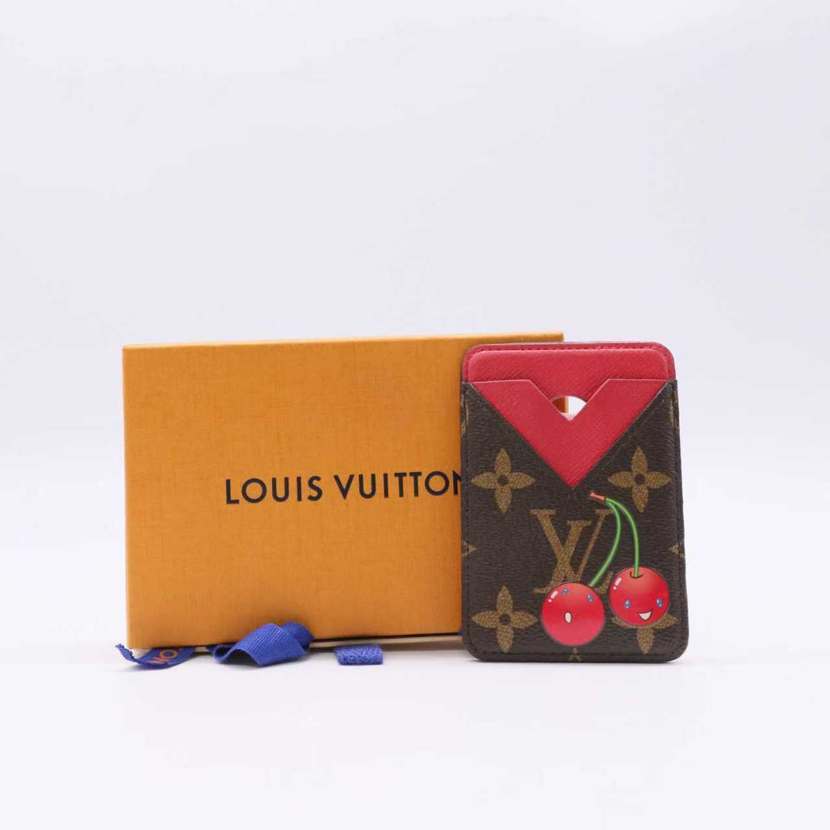 Louis Vuitton LV X TM Monogram Cerises Porte-Cartes Magnet Twins LDJ6216