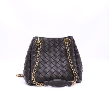 Bottega Veneta Nappa Intrecciato Small Parachute Chain Shoulder Bag Fondant Twins LDJ6779