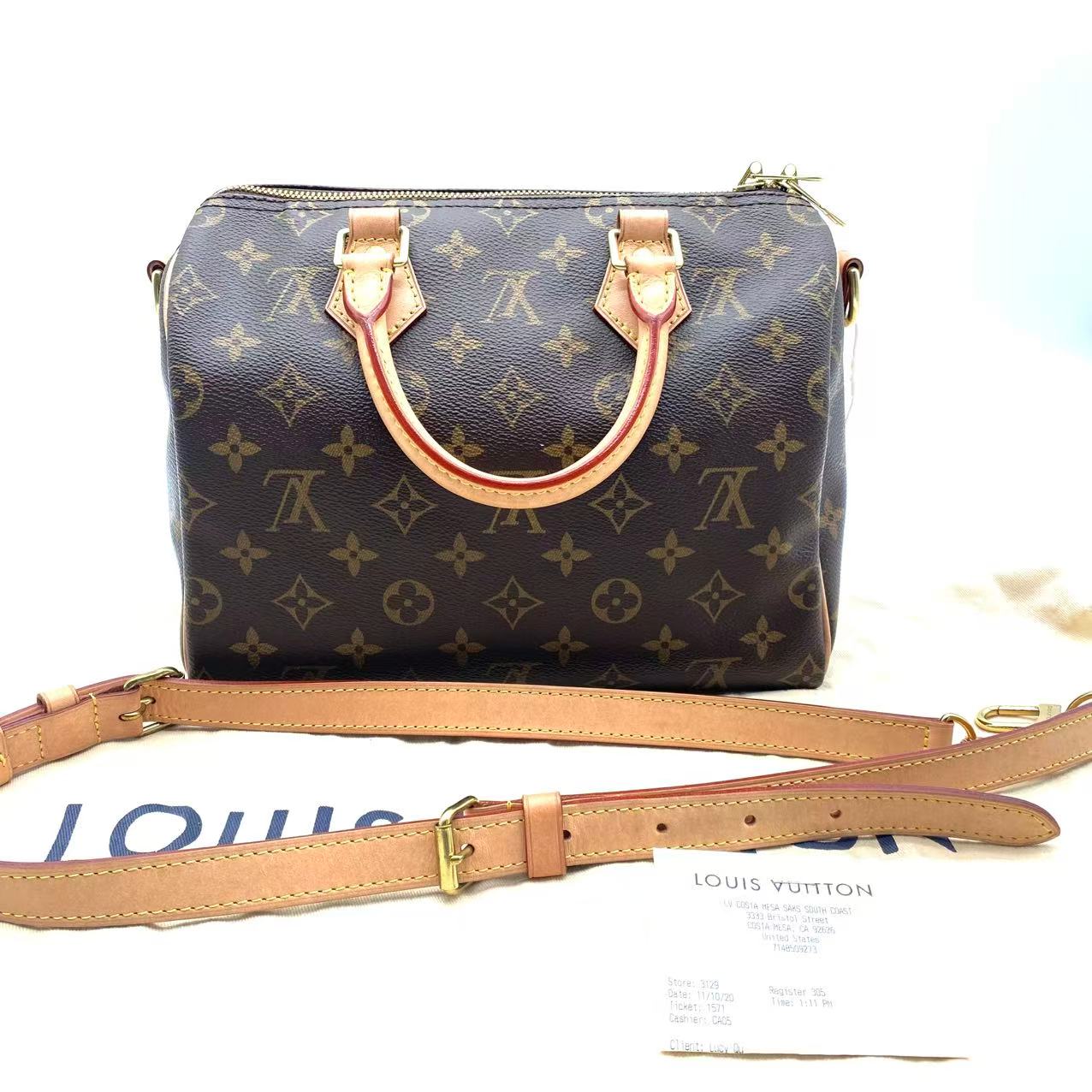 Speedy Bandoulière 25 with straps