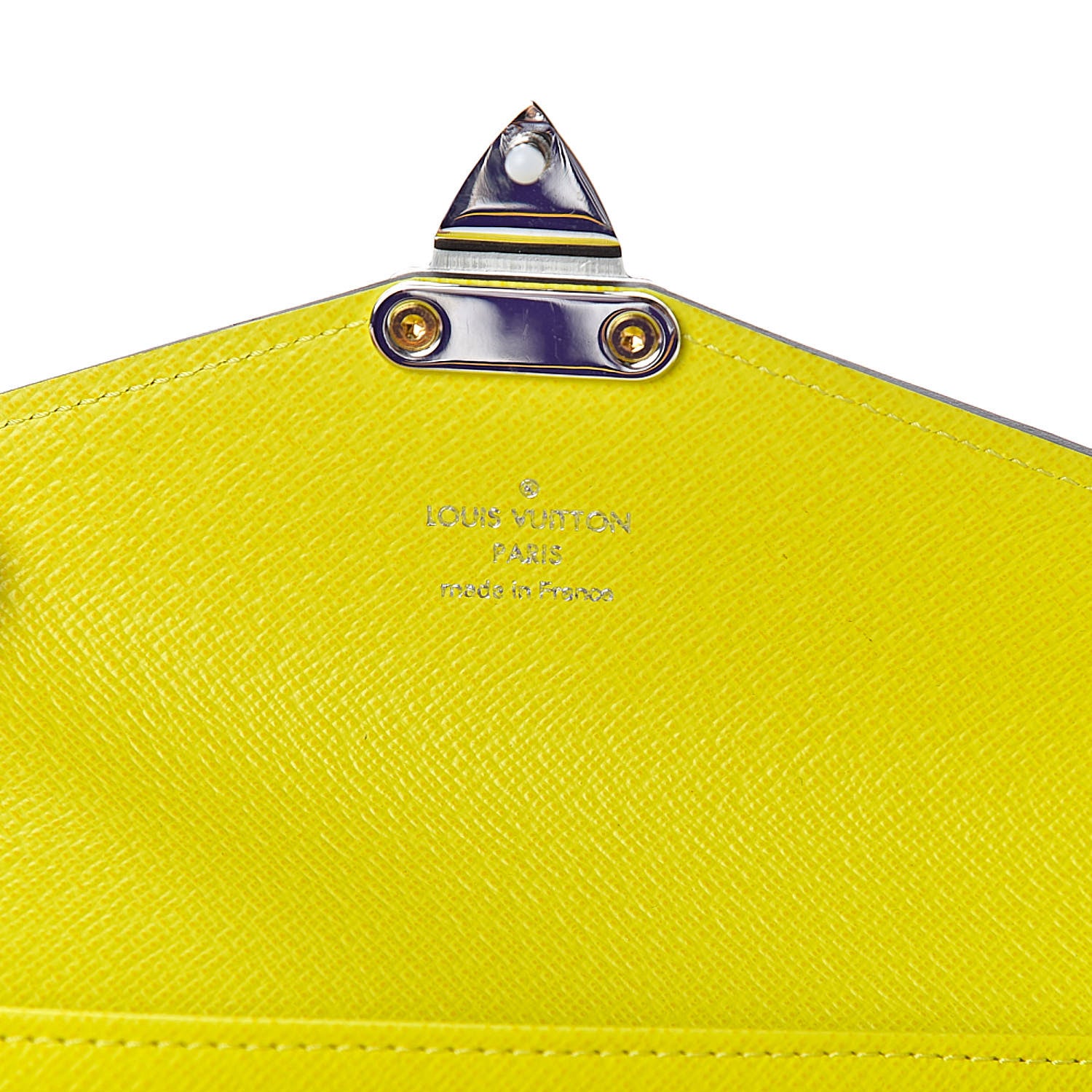 Monogram Tribal Mask Sarah Wallet Yellow twins