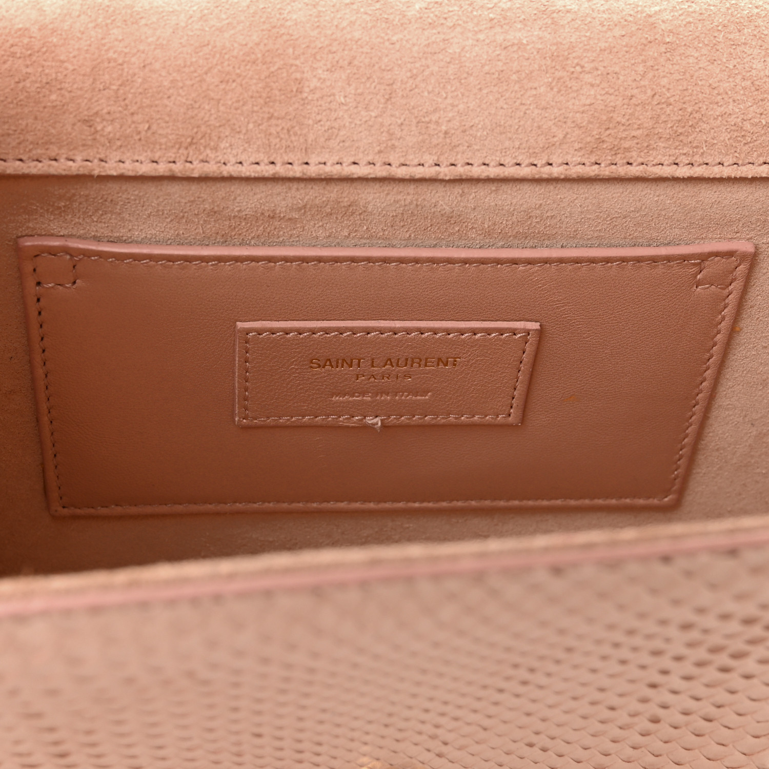 Classic Monogram Tassel Crossbody Bag Python Embossed Leather Medium