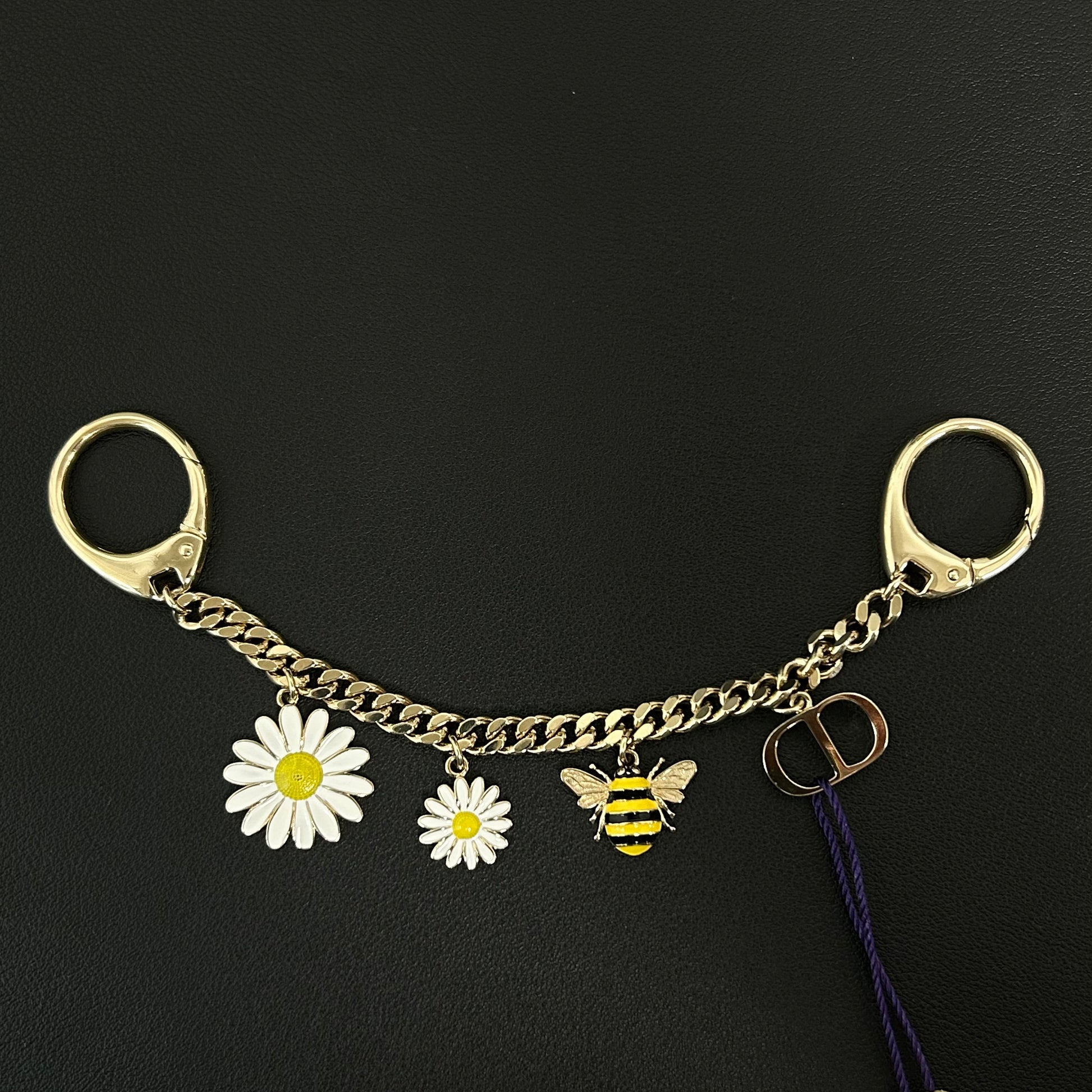 Dior Daisy Bag Charm Gold Twins LDJ3799