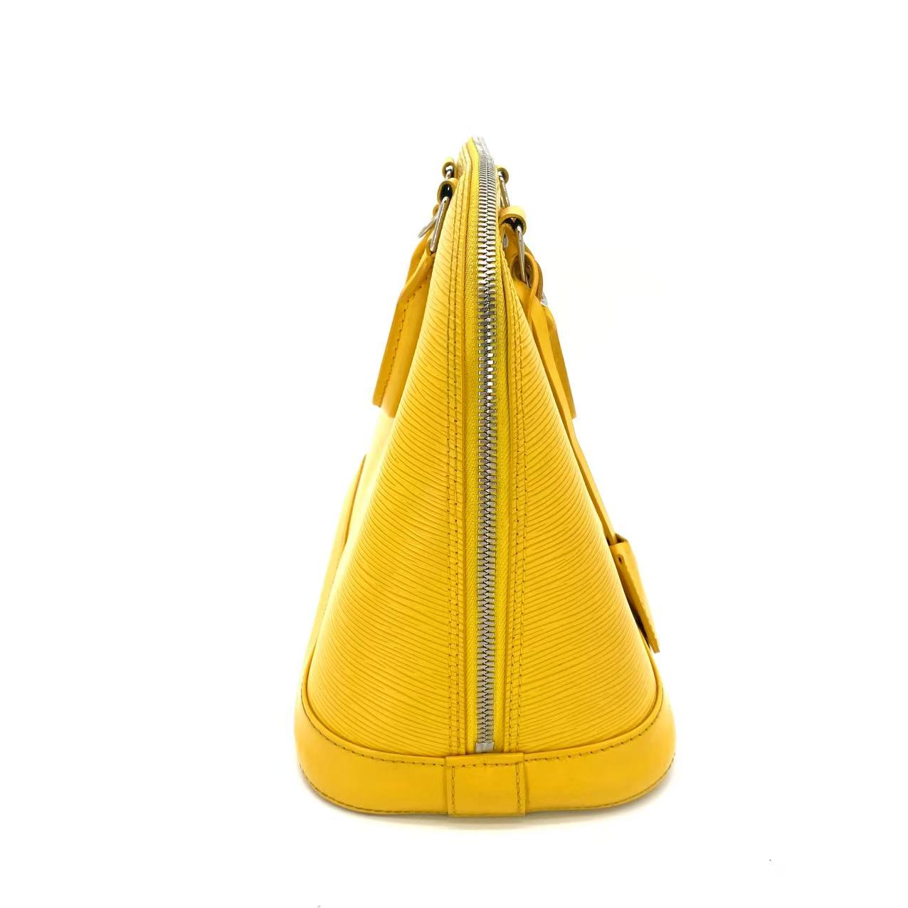 Citron Epi Leather Alma PM Bag