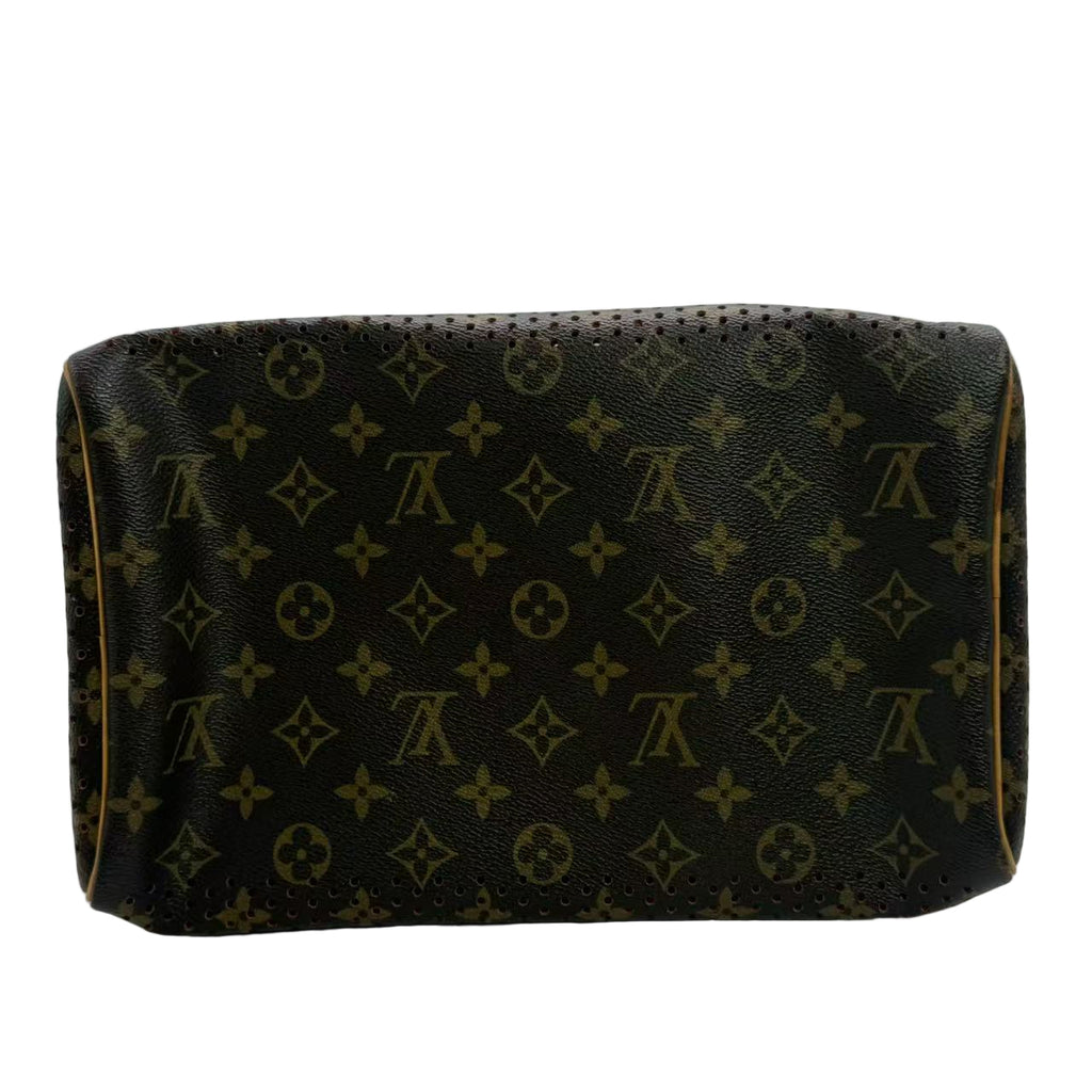 Speedy Handbag Perforated Monogram Canvas 30 Twins