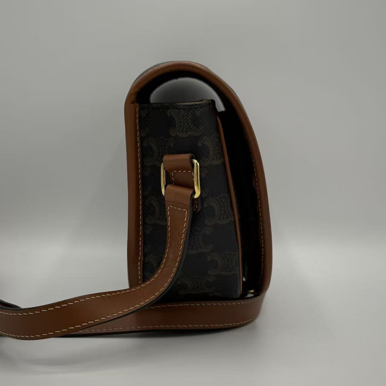 Folco Bag Triomphe Coated Canvas Large