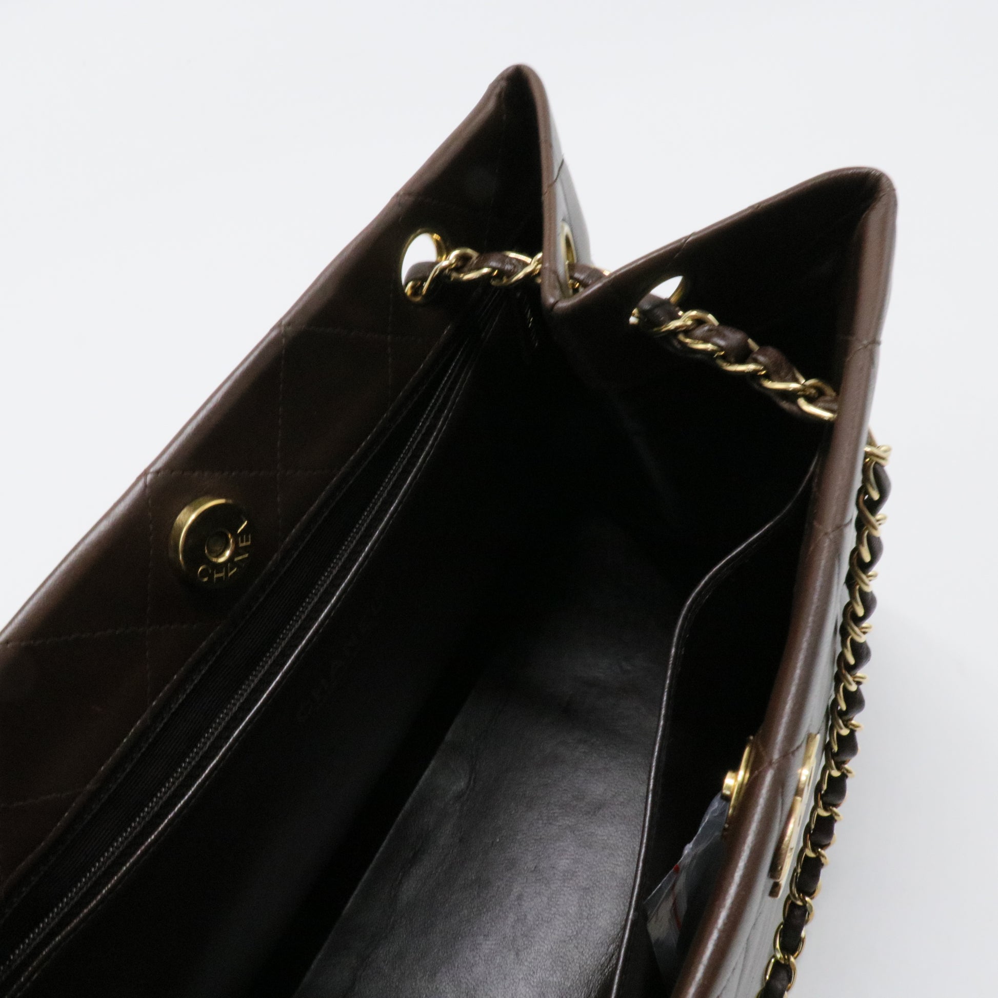 Vintage CC Chain Tote Quilted Lambskin Twins