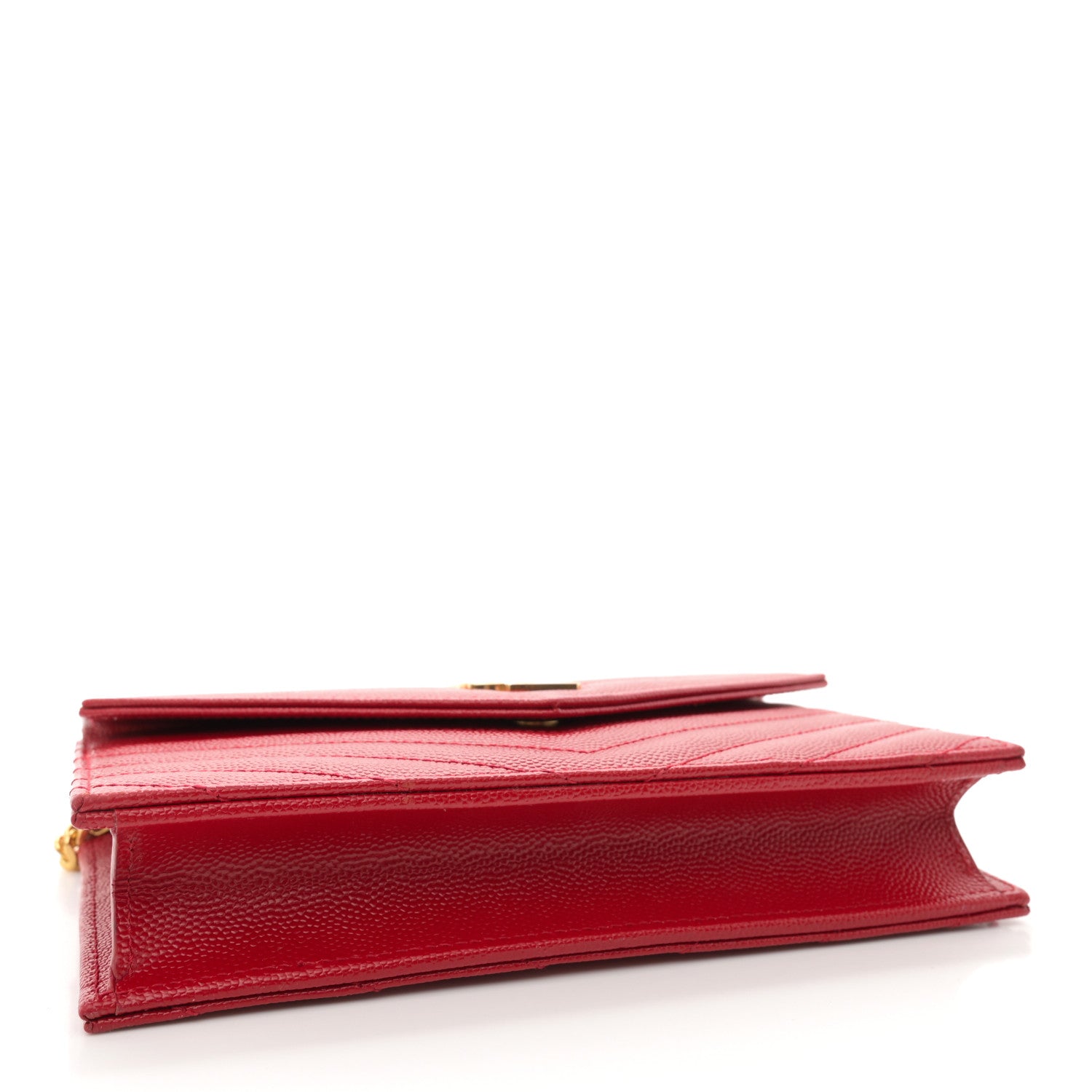 Classic Monogram Wallet on Chain Matelasse Chevron Leather Twins