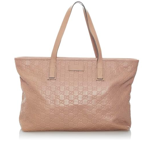 Gucci Pink Guccissima Leather Tote Bag