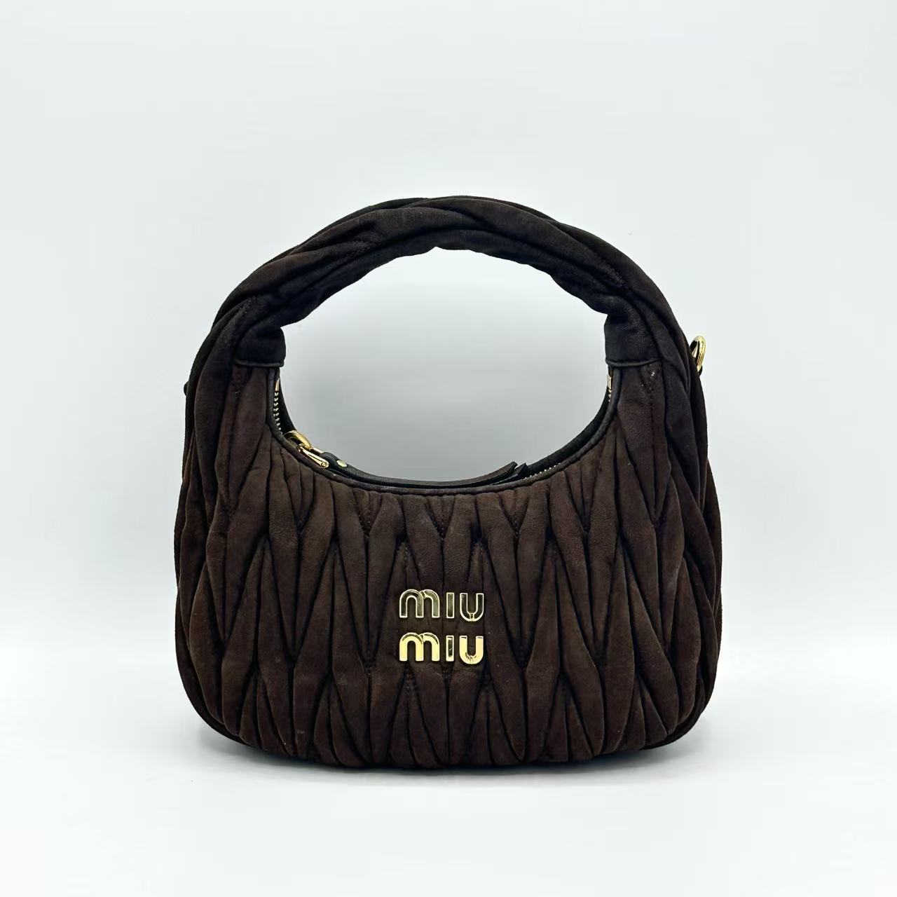 Wander Matelassé Suede Bag