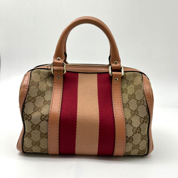 GUCCI Boston Cloth Crossbody Bag