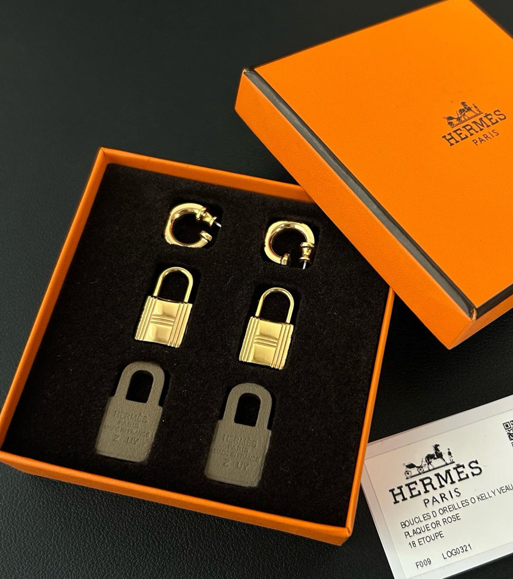 Hermes O'kelly Earrings Twins LDZ607