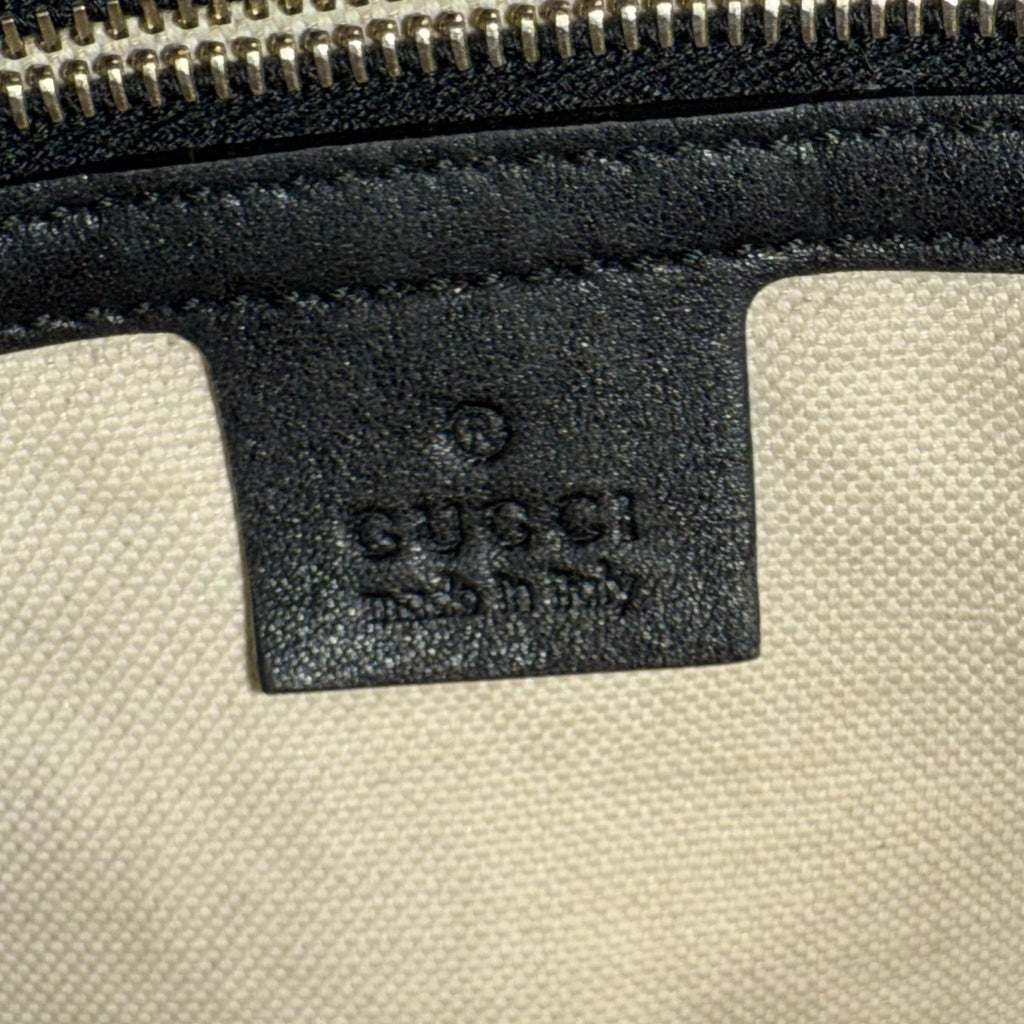 Flag Boston Bag GG Coated Canvas Medium Twins