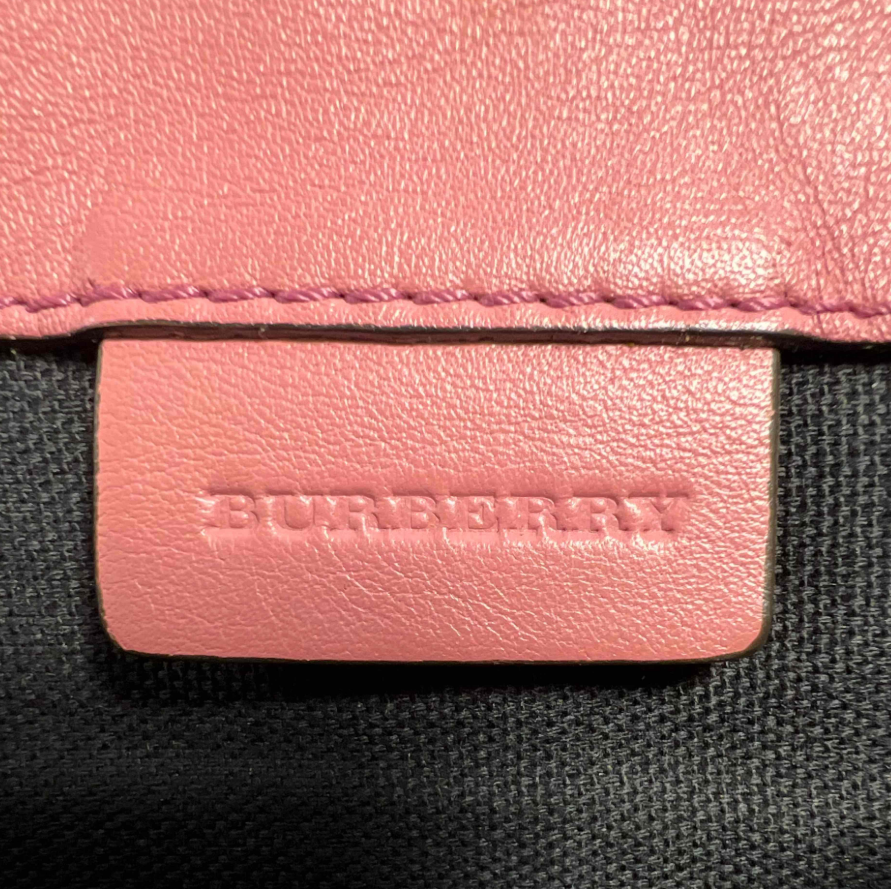 Burberry Small House Check Canvas and Leather Horseshoe Milton Crossbody Bag B24522