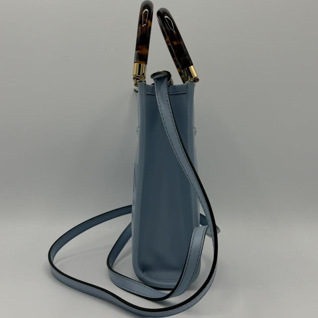 Sunshine Shopper Tote Leather Mini