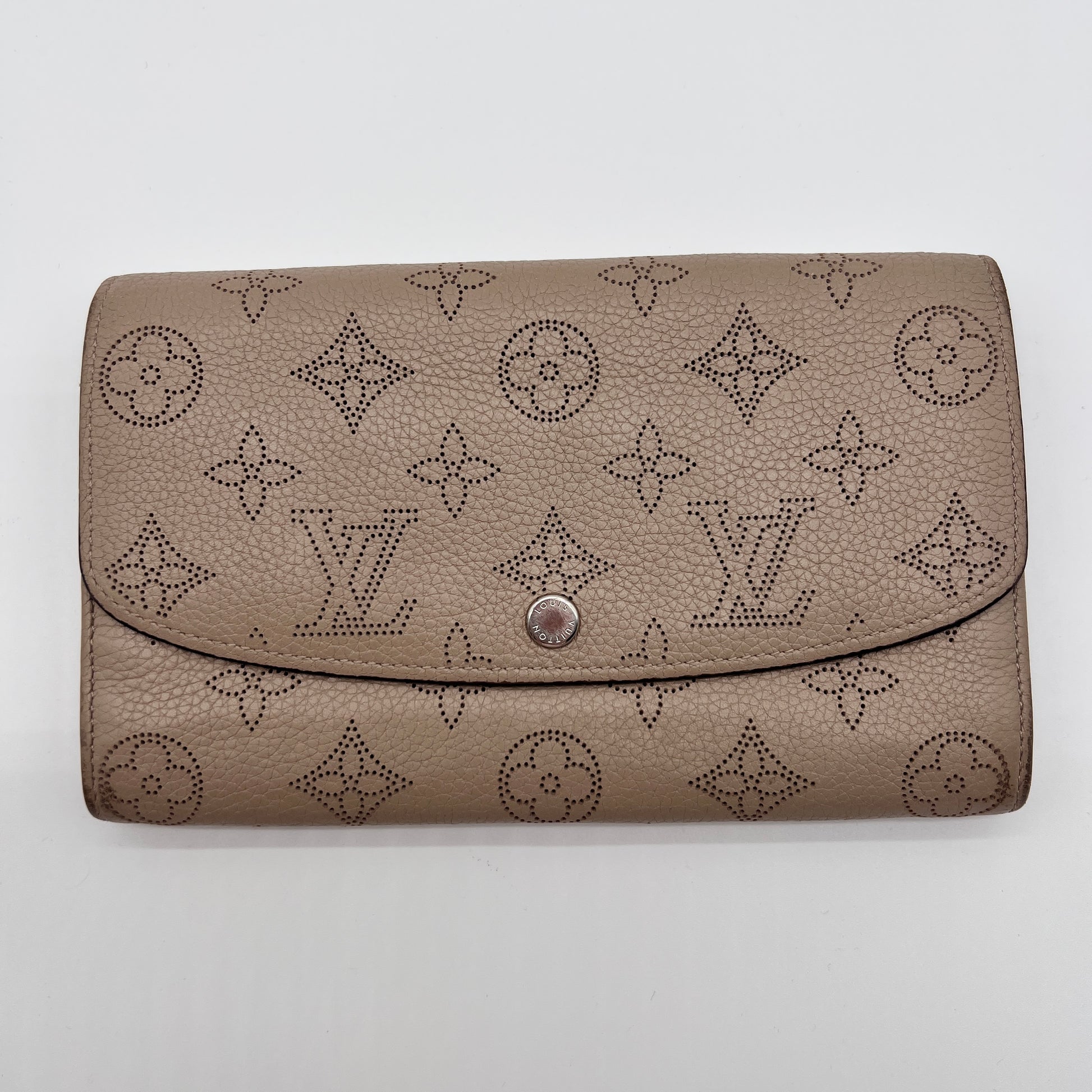 Gray Mahina Monogram Iris Wallet