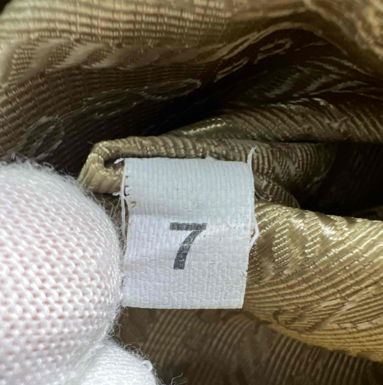 Caramel/White Perforated Saffiano Lux Leather Tote Bag B24215