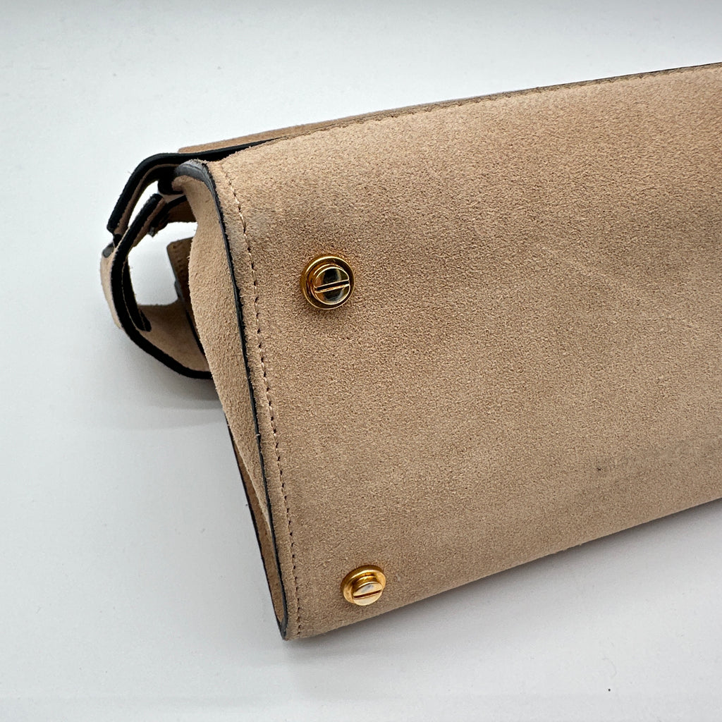 Small Horizon Handle Bag Beige