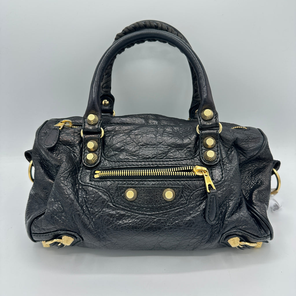 Black City Classic Studs Bag Leather Mini LDM-1714