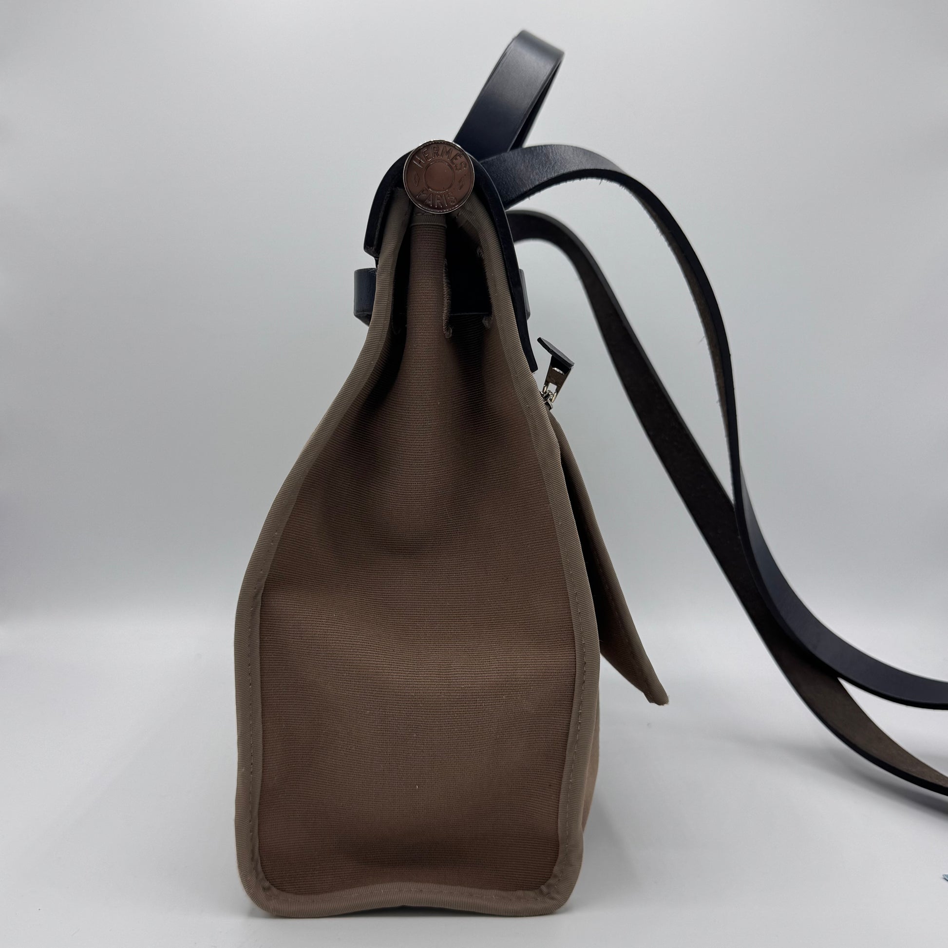 Hermes Herbag Zip Leather and Toile 31
