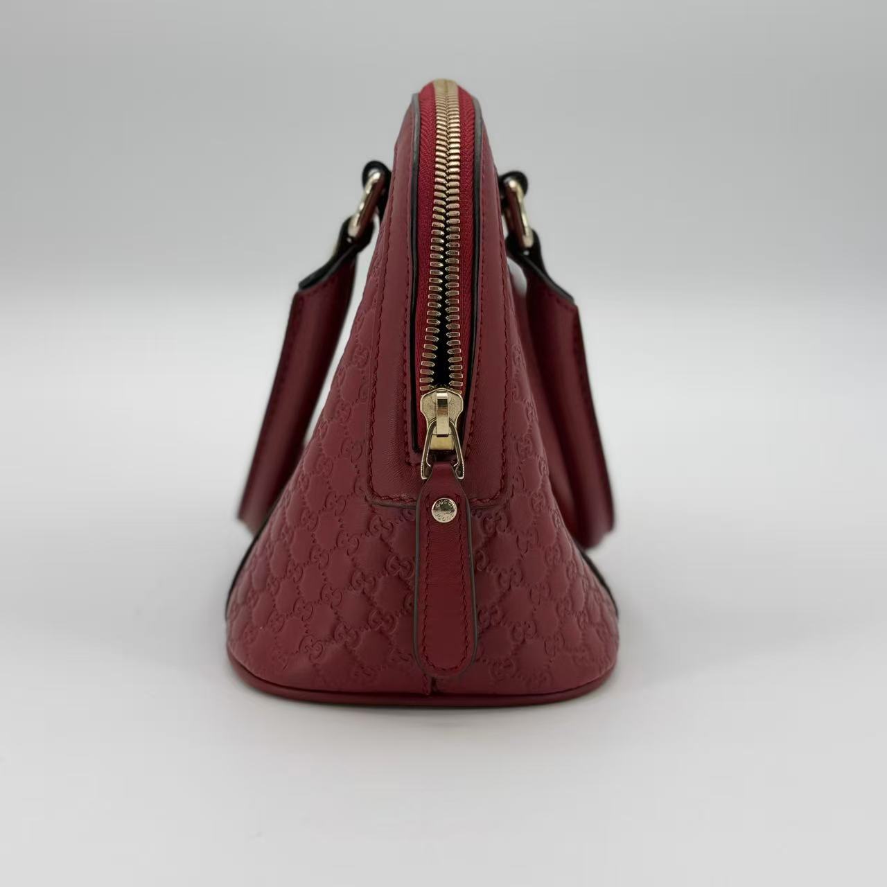 Convertible Dome Satchel Microguccissima Leather Mini