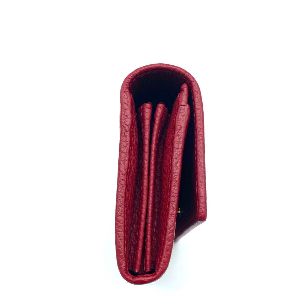 Long Wallet GG MARMONT Leather Red