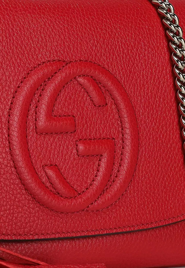 Soho Chain Crossbody Bag Leather Medium Twins