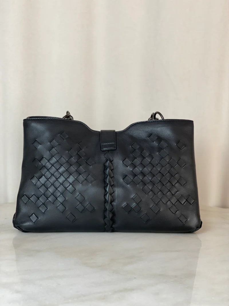 Napoli Tote Intrecciato Nappa with Tufted Detail Medium Twins