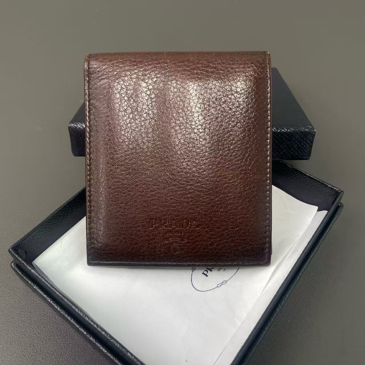 Prada Leather Bifold Wallet twins LDZ600