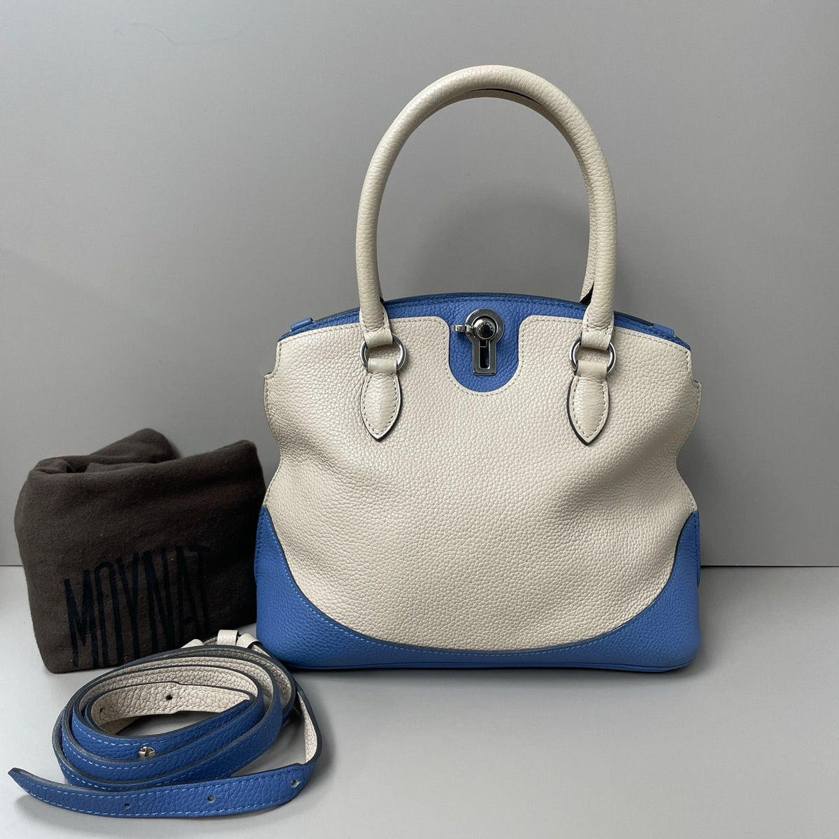 Moynat Two-Way Bag Grained Calfskin Twins LDZ1518