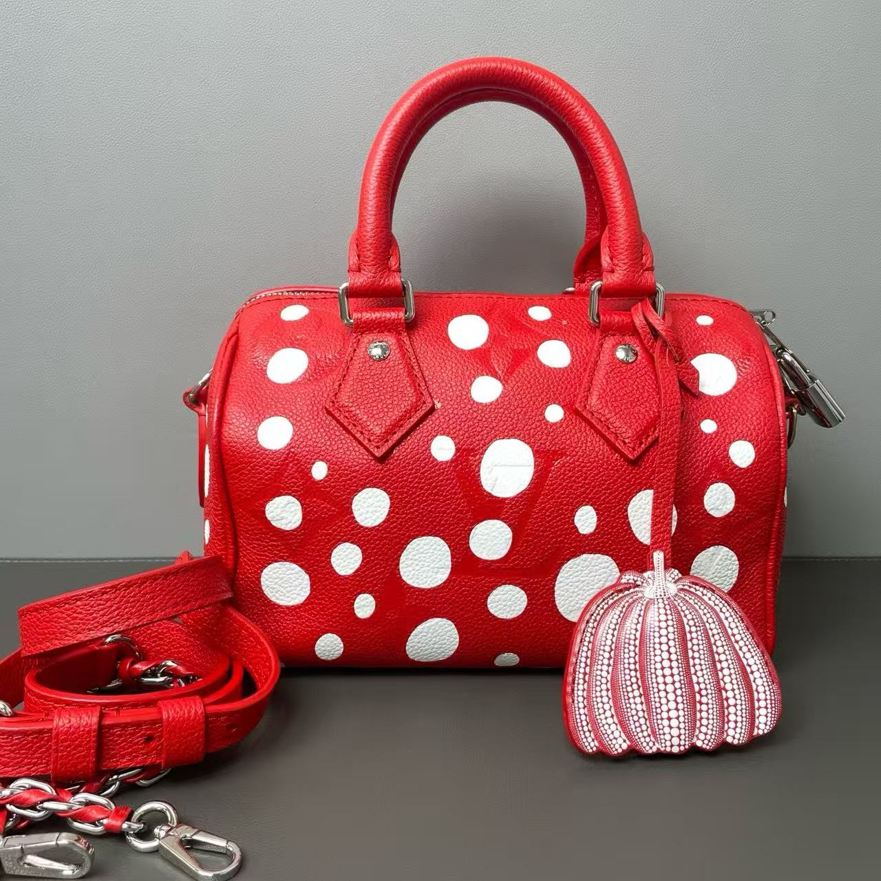 Speedy Bandouliere Bag Yayoi Kusama Infinity Dots Monogram Empreinte Giant 20 Twins LDJ3168