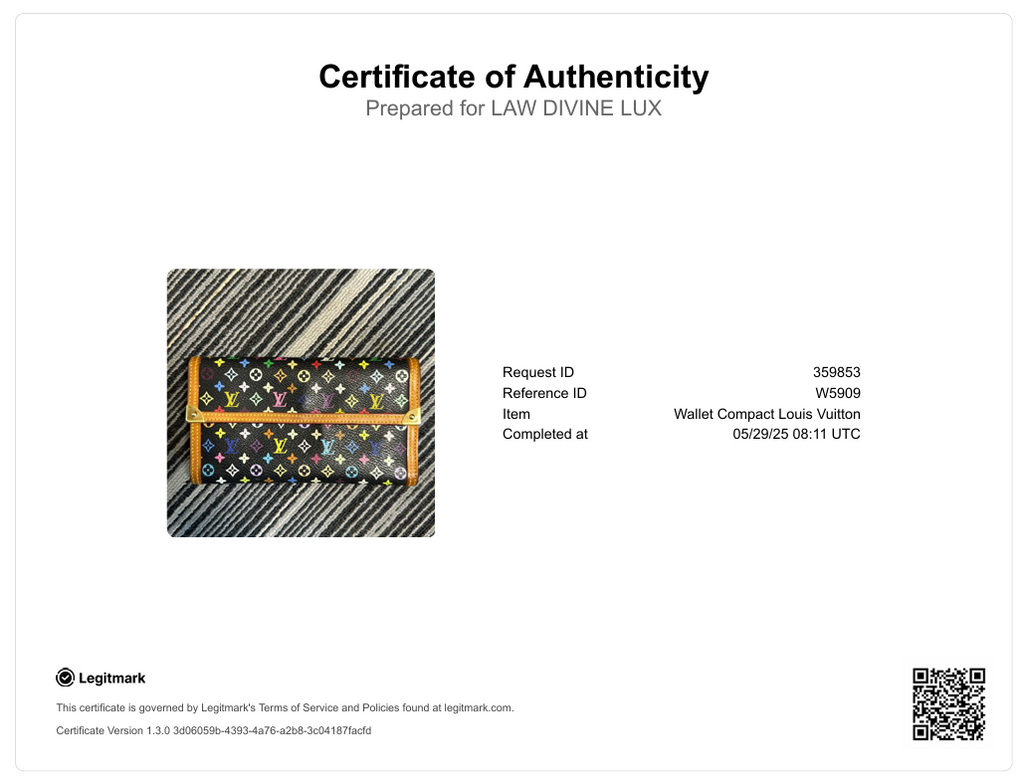 Black/Multicolor Monogram Canvas Porte Tresor International Wallet