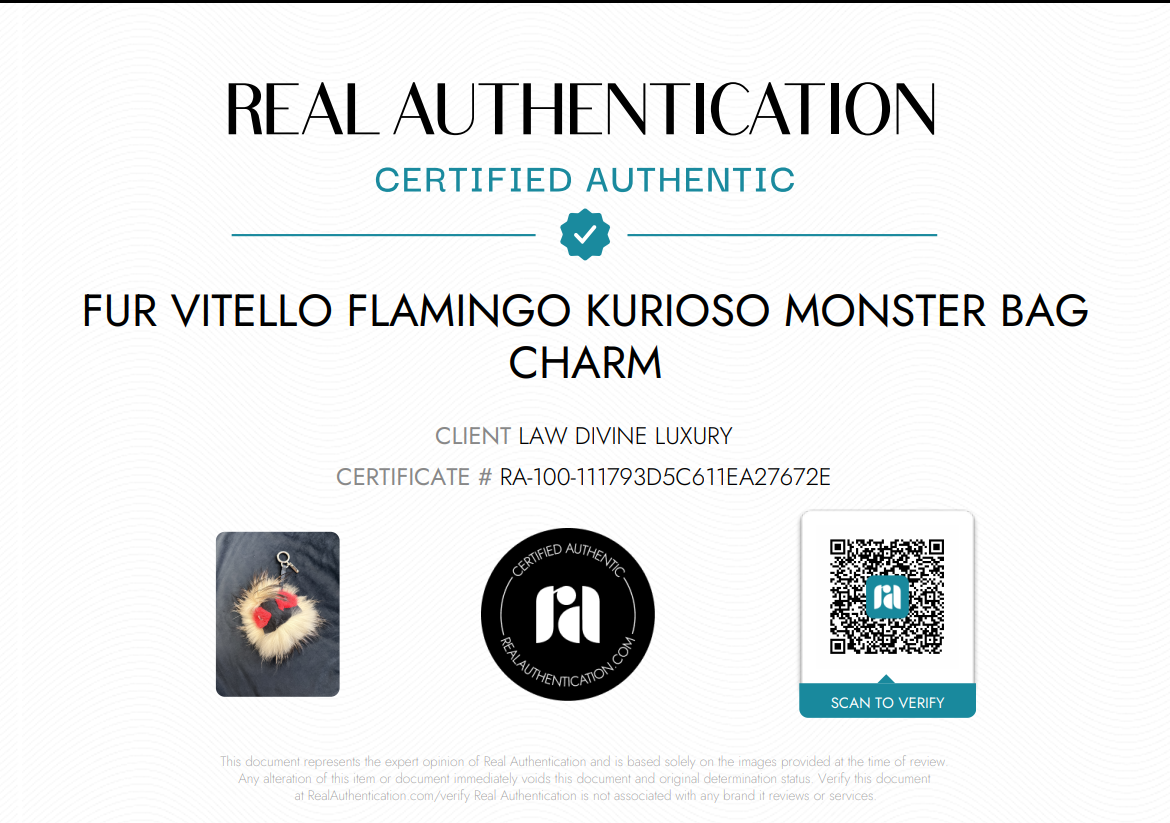 Fur Vitello Flamingo Kurioso Monster Bag Bug Charm