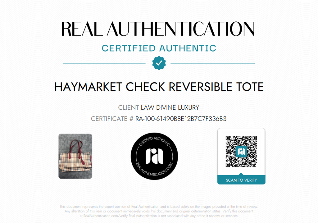 Haymarket Check Reversible Tote