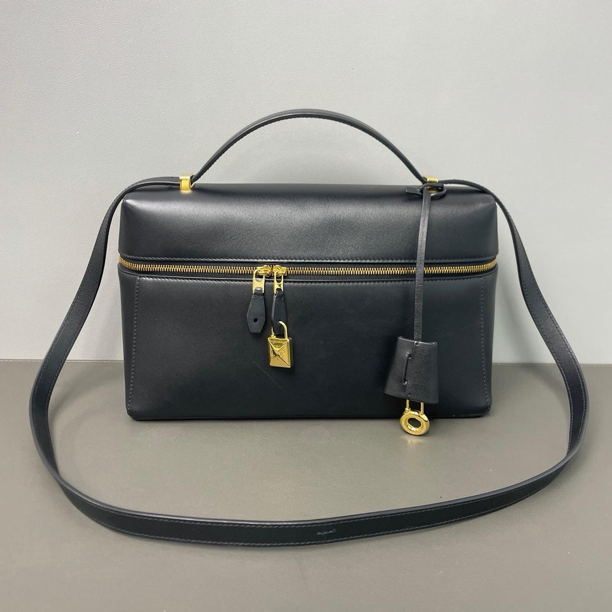 Loro Piana  Calfskin Top Handle Bag Twins LDZ1174