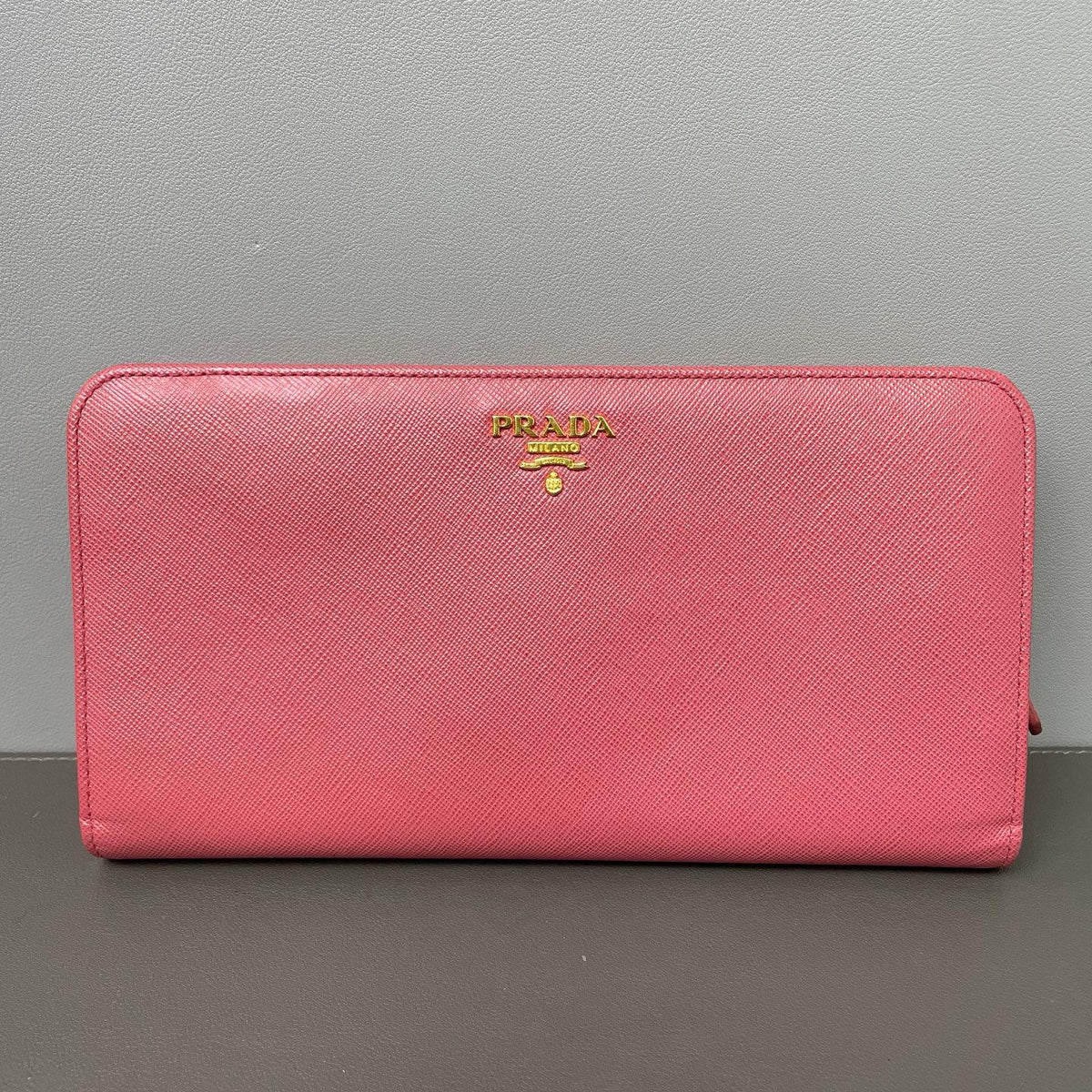 Prada  Saffiano Metal Leather Continental Wallet Twins LDZ1171