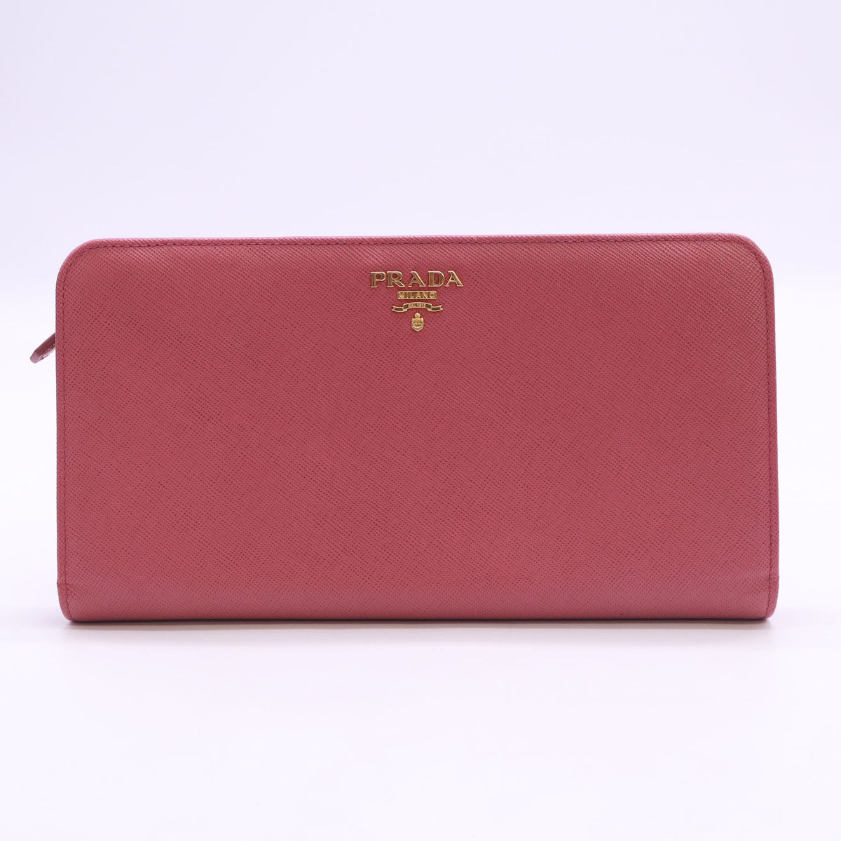 Prada Saffiano Metal Zip Around Wallet twins LDZ1401