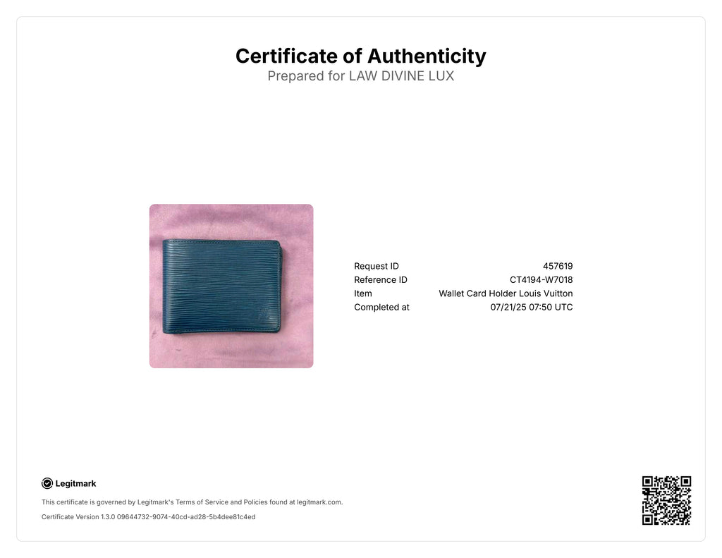 Epi Slender Wallet Blue