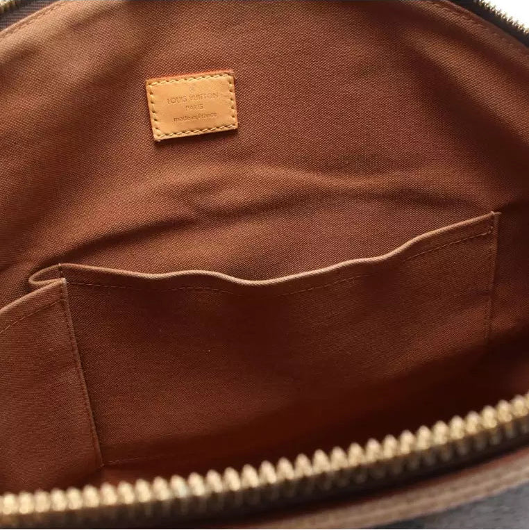 Lockit Horizontal Monogram Handbag/Tote bag PVC Leather Brown