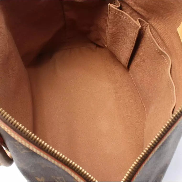 Lockit Horizontal Monogram Handbag/Tote bag PVC Leather Brown
