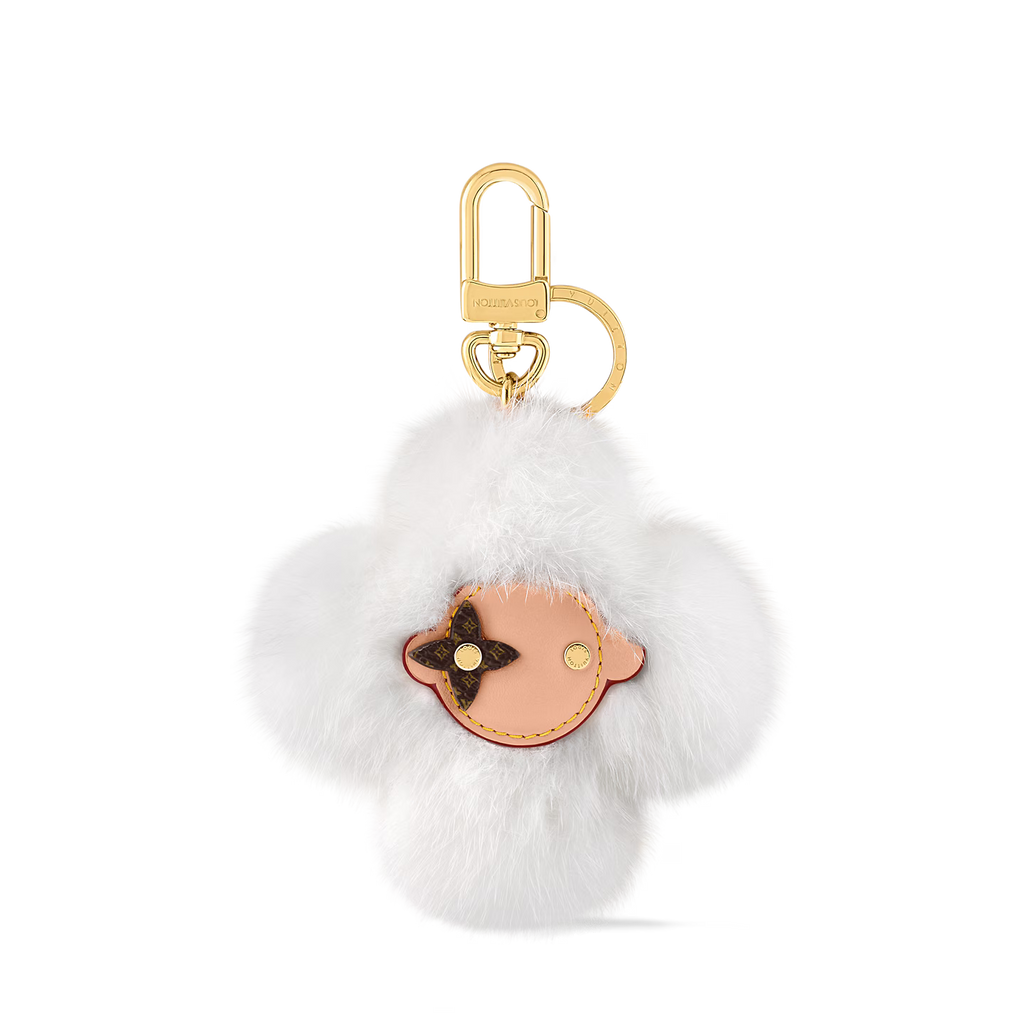 Louis Vuitton Vivienne Mink Fur Key Holder Twins LDZ928