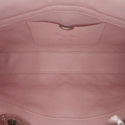 Lady D-Joy Bag Cannage Quilt Lambskin with Crystal Detail Medium Twins LDJ4460