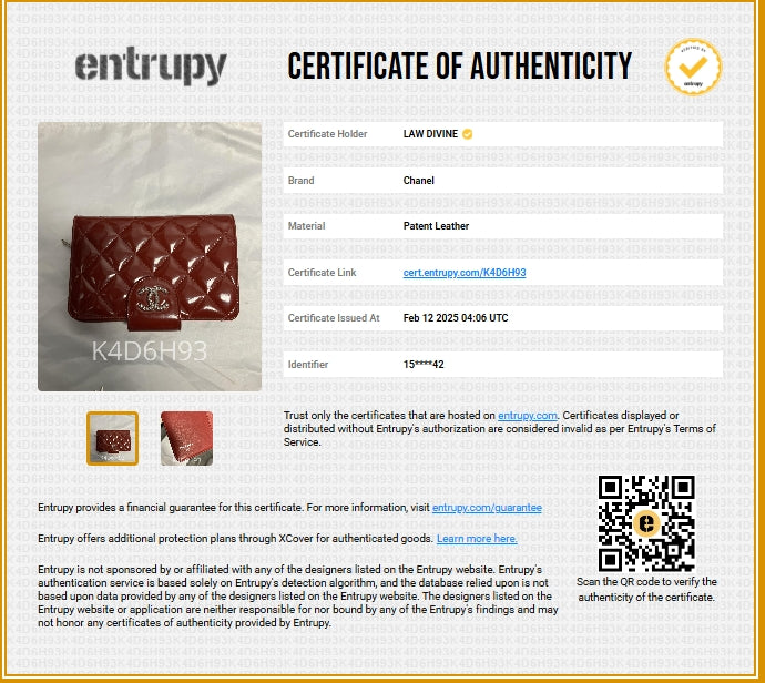 Patent Wallet Red