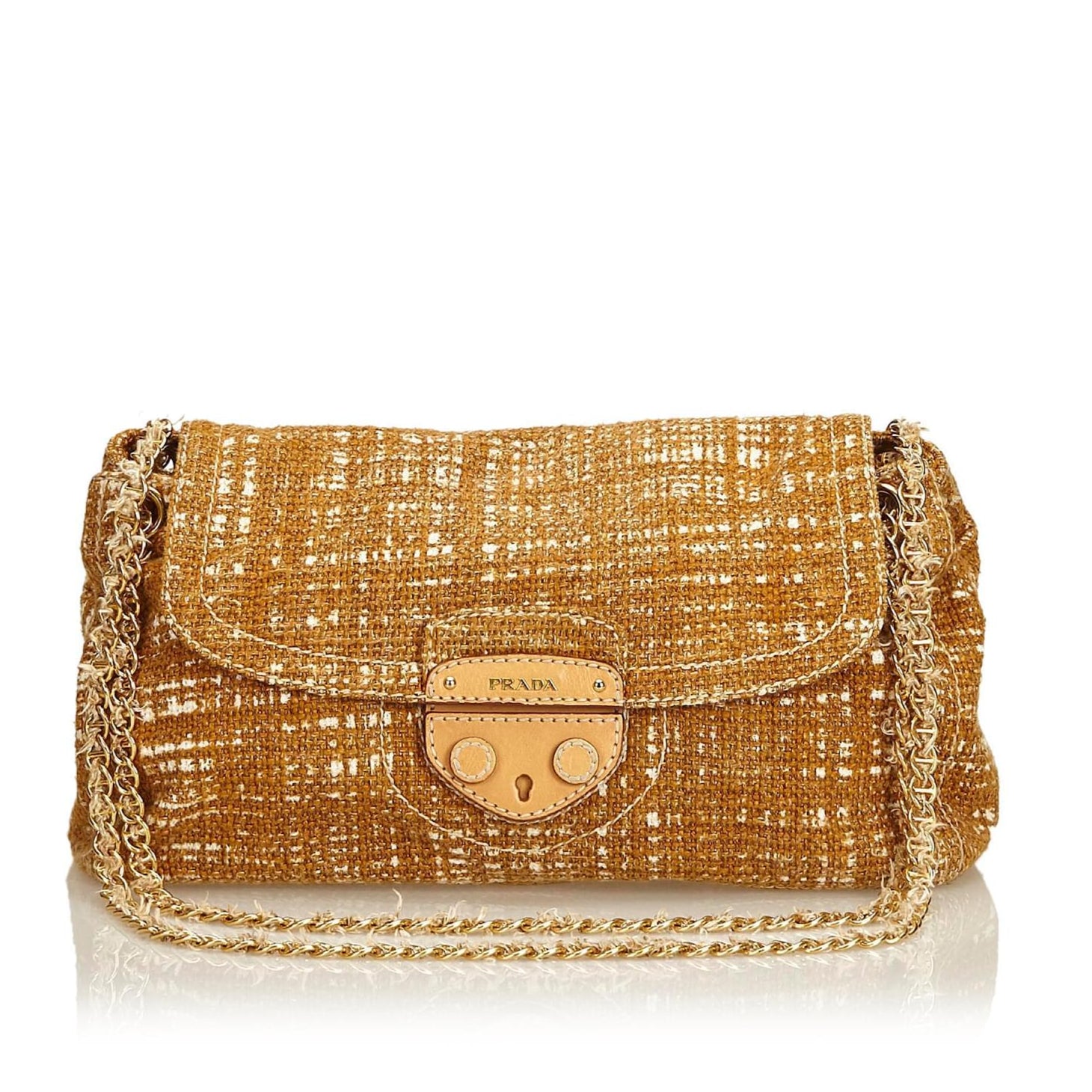 Tweed Chain Shoulder Bag twins