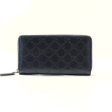 Guccissima Signature Dorian Zip Around Wallet Black