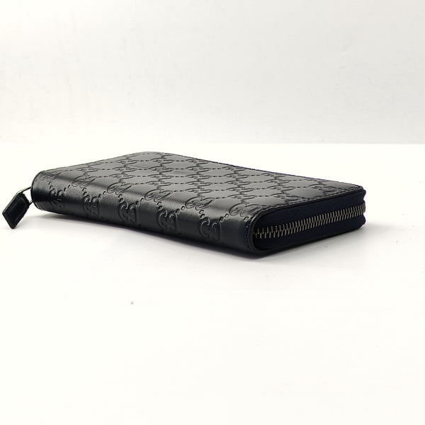 Guccissima Signature Dorian Zip Around Wallet Black